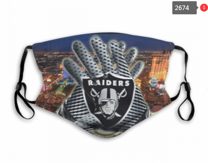 NFL Oakland Raiders #30 Dust mask with filter